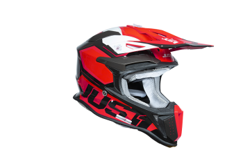Just1 Helmet J-18 F Hexa White/Fluo Red/Black