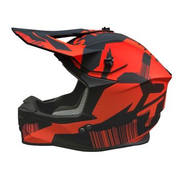 Timeless MX Terrain Flow helmet, mattblack/red