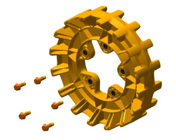 Camso Sprockets 16 teeth 4S, 5 bolt 3/8-16 x 1 1/4