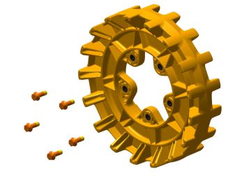 Camso Sprockets 17 teeth 4S, 5 bolt 3/8-16 x 1 1/4