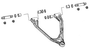 Sno-X A-Arm Bushing Kit