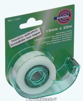 TEIP, 19MM X 25M, LÄBIPAISTEV, ALUSEGA