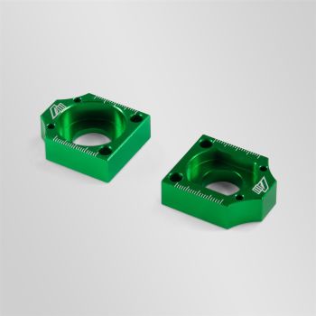 TENDEURS ALU DE CHAINE CNC VOLT RACING - Ø15MM VERT