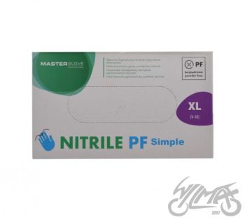 KINDAD, MEHAANIK, NITRIIL, SUURUS XL, SININE, 100 TK