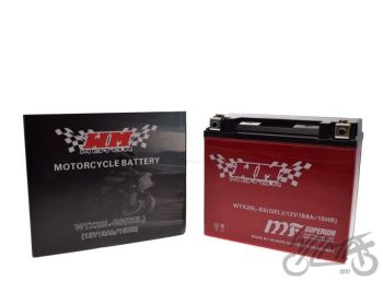 Aku YTX20L-BS (GEL) WM MOTOR 12 V vasakpoolne positiivne klemm