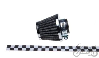 Õhufilter koonus, kroomitud, karb diam. 46 mm