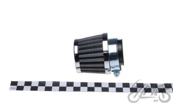 Õhufilter koonus, kroomitud, karb diam. 38 mm
