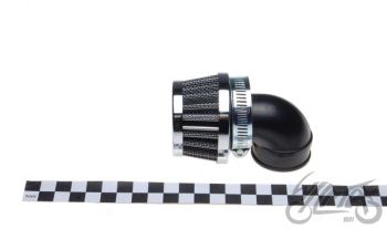 Õhufilter koonus madal, 90 kraadi, väike, KS101M3, karb diam. 35 mm