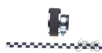 Õhufilter 50 mm - silindri kujuline, poroloon, kroomitud kate