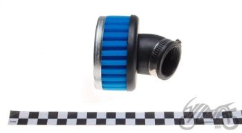 Õhufilter d.35-36mm, madal, nurgaga, silinder sinine HIGH-PERFORMANCE