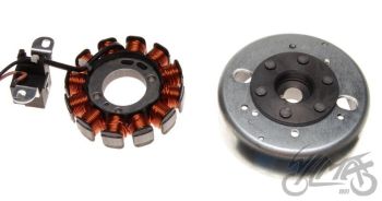 Süüte komplekt (magneeto+mähis), 12 pooli, 2 juhet