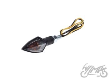 Suunatuli esimene, valge klaas, must ümbris - M8 x 1.25, 12V H6W