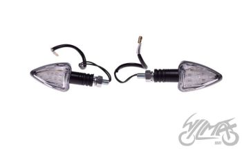 Suunatuled LED M8 x 1.25, 12V 1W, koonus, valge klaas