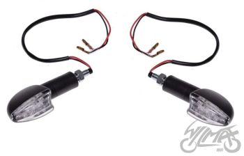 Suunatuled LED, M8 x 1.25, 12V 1W, valge klaas, Carbon-look