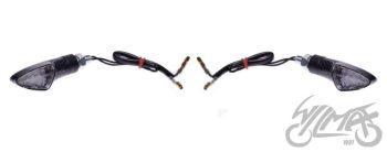 Suunatuled LED, M8 x 1.25, 12V 1W, valge klaas, Carbon-look