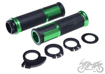 Gripid 22/24mm, rullgaasile Leoshi 654, roheline