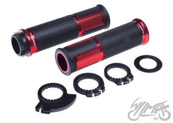 Gripid 22/24mm, rullgaasile Leoshi 654, punane