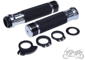 Gripid 22/24mm, rullgaasile Leoshi 655, hõbedane