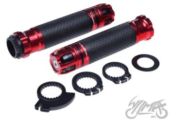 Gripid 22/24mm, rullgaasile Leoshi 658, punane