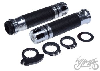 Gripid 22/24mm, rullgaasile Leoshi 658, hõbedane