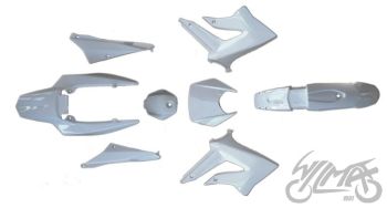 KATEKOMPLEKT, KEREPLASTIK DERBI SENDA III 2011 XTREME SM50 VALGE