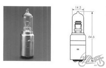 PIRN 12V 18/18W H6 BA20D SININE