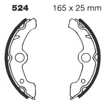 BRAKE SHOE GROOVED