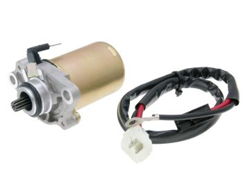 starter motor for Piaggio, Gilera, Derbi, Kymco, Aprilia & Peugeot 50cc 2T / 11 teeth
