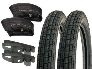 tire set Heidenau K30 2.75-16 M/C 46J TT w/ inner tube