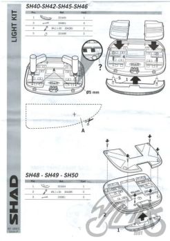 Pidurituli kohvrile, Shad sh39 sh40 sh40 sh42 sh45