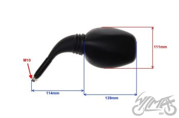 Tahavaatepeegli komplekt 343 M10 CN