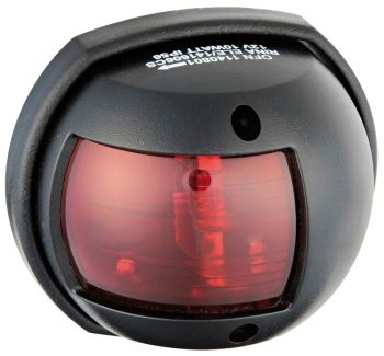 Compact 12 LED navigation light black - red