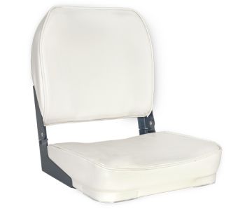 OS DELUXE FOLD DOWN SEAT UPHOLSTERED WHITE