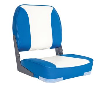 OS DELUXE FOLD DOWN SEAT UPHOLSTERED BLUE/WHITE