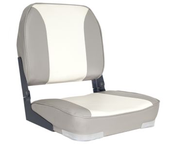OS DELUXE FOLD DOWN SEAT UPHOLSTERED GREY/WHITE