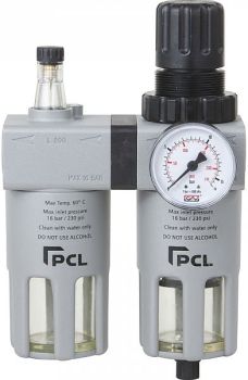 FILTER-REGULAATOR-ÕLITAJA 1/2". 5000L/MIN. 0-16BAR PCL ATCFRL12