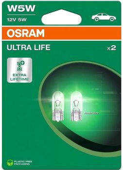 12V T10 PIRN 5W W2.1X9.5D W5W ULTRA LIFE BLISTER 2TK OSRAM