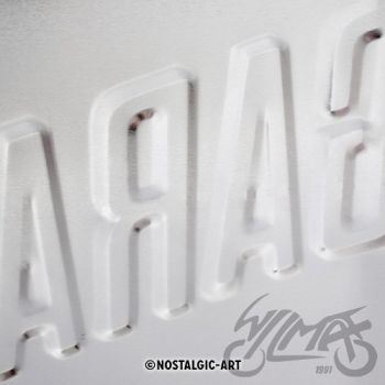 Märk (plekist) 30x40 BMW garaaž