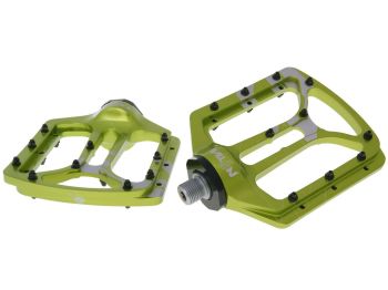 n8tive flat pedal NOAX V.1 cold forged - green