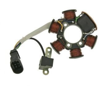 alternator stator for Piaggio engine with carburetor (99-)