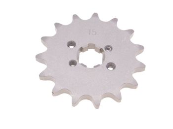 front sprocket 420 - 15 teeth for Derbi Senda GPR, Aprilia RS RX SX, Gilera RCR, SMT (D50B0) = IP38030-15