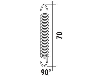 exhaust spring Polini 70mm (90°)