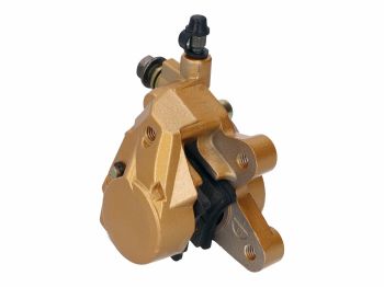 one piston brake caliper, front incl. pads for Yamaha Aerox, Neos, MBK Nitro, Booster, Ovetto, Gilera Runner, Stalker, Ice, Piaggio NRG, TPH 50