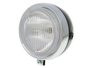 Headlight round black moped universal for Puch, Kreidler, Zündapp and many more
