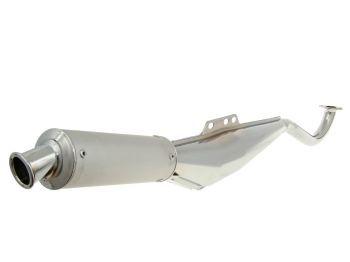 exhaust Tecno chromed / aluminum for Puch Maxi