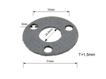 exhaust gasket (rear) for Derbi Senda, Aprilia RX/SX, Gilera RCR/SMT