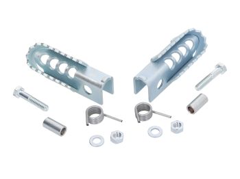 foot peg set OEM for Aprilia RX 50, SX 50, Derbi Senda, Gilera RCR, SMT
