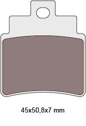 brake pads organic for Kymco KXR, MXU, Maxxer, SYM GTS = NK430.30