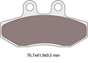 brake pads organic for Yamaha Cygnus, MBK Flame