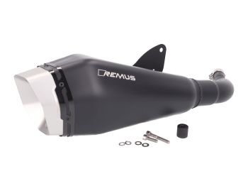 exhaust REMUS RS black for Vespa GTS, GTS Super 300 HPE Euro4 2019-